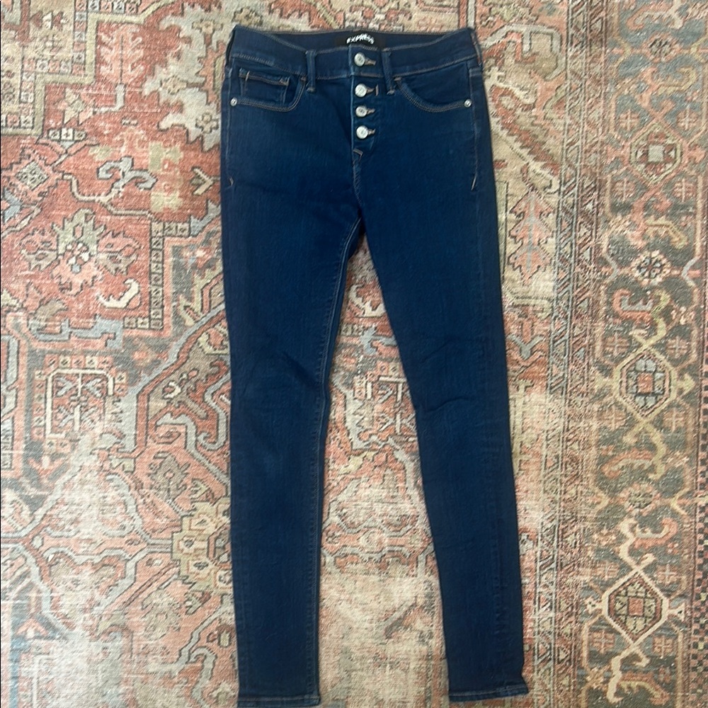 Women's Dark Blue Jeans